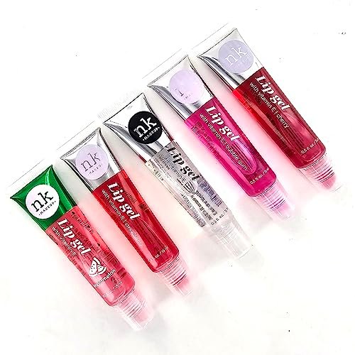 The Make-Up Artist Project Hydrating Lip Gloss Set – 5 Pack of Clear, Watermelon, Strawberry, Cherry & Bubble Gum Lip Gels with Vitamin E - görsel 6