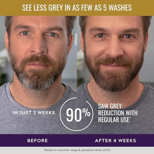 Just for Men Control GX + THK Thickening Beard Wash with Grey Reduction, Alpha Keratin Helps Beard Growth, Thickens Hair Up to 20%, Works with Every Hair Texture, 4 oz - görsel 6
