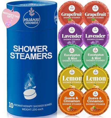 Shower Steamers Aromatherapy - 10-Pack Shower Bombs for Relaxation & Self Care, Perfect Mothers Day Gifts for Mom, Wife, Her Avelisse