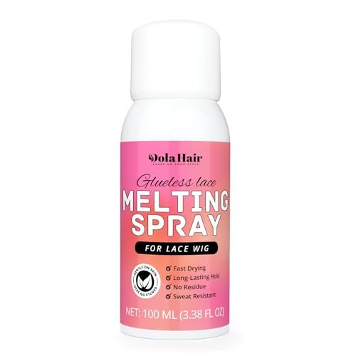 Dolahair Lace Melting Spray for Glueless Wig Hair Adhesive - Transparent, Low Viscosity Resin Bonding Spray for Wigs & Lace - 3.4 Fl Oz - görsel 2