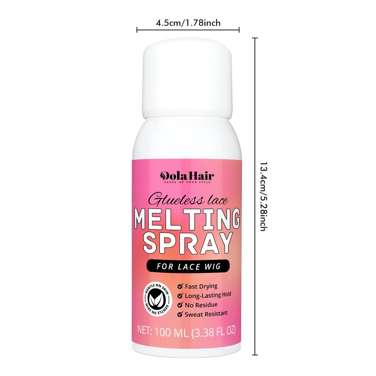Dolahair Lace Melting Spray for Glueless Wig Hair Adhesive - Transparent, Low Viscosity Resin Bonding Spray for Wigs & Lace - 3.4 Fl Oz - görsel 11