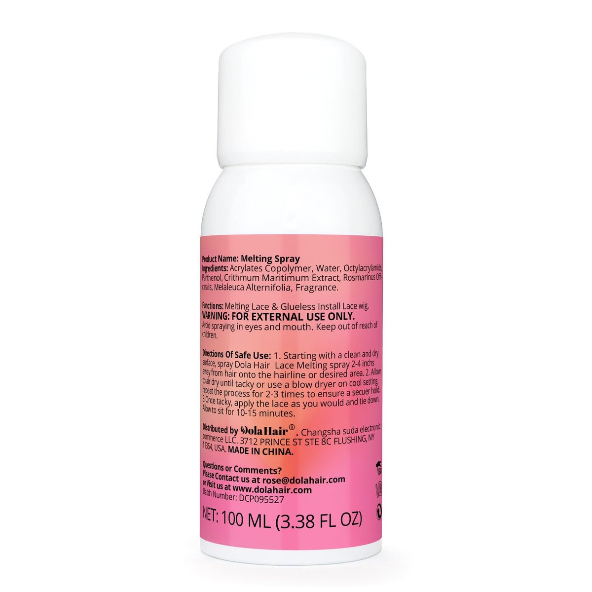 Dolahair Lace Melting Spray for Glueless Wig Hair Adhesive - Transparent, Low Viscosity Resin Bonding Spray for Wigs & Lace - 3.4 Fl Oz - görsel 13