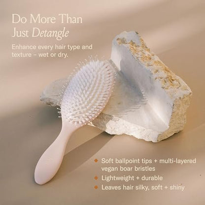 DAE Vegan Detangle + Style Brush - Detangles, Prevents Breakage, & Massages Scalp Avelisse