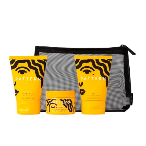 PATTERN by Tracee Ellis Ross Curl Cocktail Kit: Leave-In Conditioner, Styling Cream, and Curl Gel - 3 Fl Oz Each (3-Pack) Avelisse