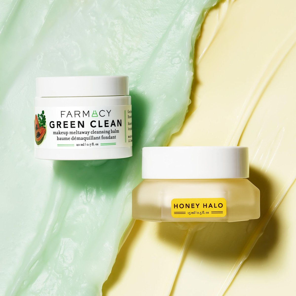 Farmacy Ceramide Face Moisturizer + Cleansing Balm Duo - Travel Size Skin Care Set with Green Clean Makeup Remover Balm + Honey Halo Moisturizer Face Cream (2 Count) - görsel 4