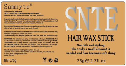 Hair Wax Stick & Slick Back Hair Brush – Frizz Control for Women & Kids, Non-Greasy & No Residue – Smooths Flyaways, Creates Sleek Ponytails & Buns – Styling Accessories & Teen Girl Gifts Trendy Stuff