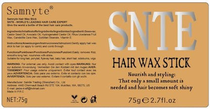 6Pcs Hair Wax Stick Set for Flyaways, Topsy Tail Hair Tools for Women, Teen Girls & Kids, Slick Back Hair Brush, Bun Accessories, Non-greasy Styling Tools Slick Stick, 2.7 Oz