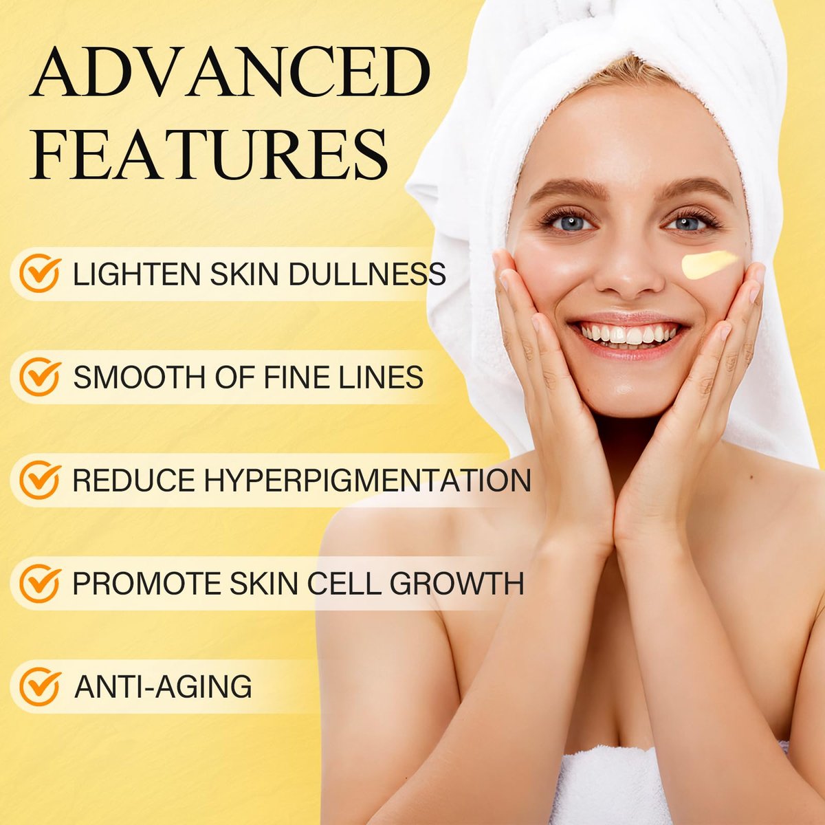 SHVYOG Vitamin C Face Moisturizer with Turmeric – Anti-Aging & Brightening Cream for Dark Spots, Wrinkles, Uneven Skin Tone, 1.76 oz Avelisse