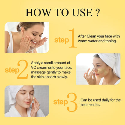 SHVYOG Vitamin C Face Moisturizer with Turmeric – Anti-Aging & Brightening Cream for Dark Spots, Wrinkles, Uneven Skin Tone, 1.76 oz Avelisse