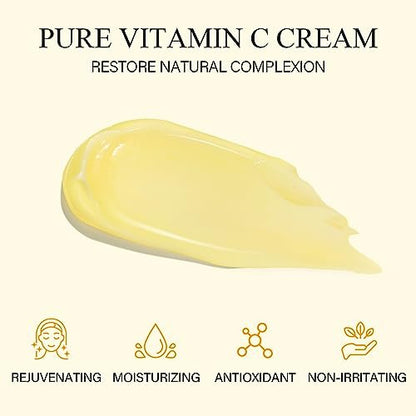 SHVYOG Vitamin C Face Moisturizer with Turmeric – Anti-Aging & Brightening Cream for Dark Spots, Wrinkles, Uneven Skin Tone, 1.76 oz Avelisse