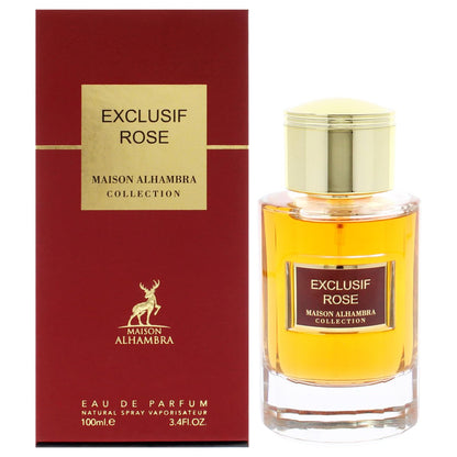 Exclusif Rose by Maison Alhambra for Women - 3.4 oz Eau de Parfum Spray