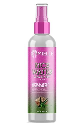 Mielle Rice Water & Aloe Vera Blend Braid & Scalp Moisturizer, 8 Fl Oz (Pack of 2) Avelisse