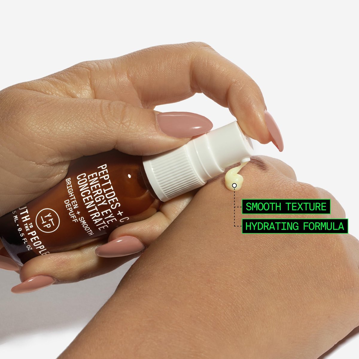 Youth To The People Peptides + Vitamin C Eye Concentrate - Brightening Eye Serum for Dark Circles, Puffiness & Fine Lines - 0.5 fl oz Avelisse