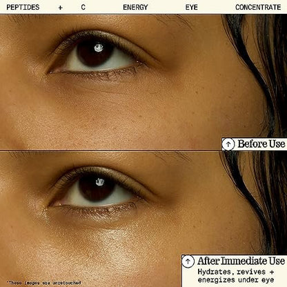 Youth To The People Peptides + Vitamin C Eye Concentrate - Brightening Eye Serum for Dark Circles, Puffiness & Fine Lines - 0.5 fl oz Avelisse