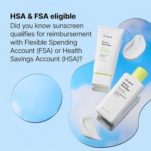 Dr.Jart+ Every Sun Day Sun Fluid SPF 50+ Korean Sunscreen for Face - 3.38 Fl Oz Avelisse