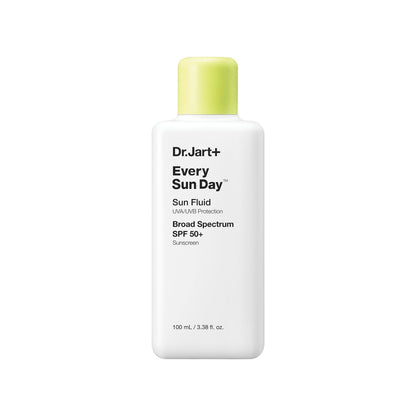 Dr.Jart+ Every Sun Day Sun Fluid SPF 50+ Korean Sunscreen for Face - 3.38 Fl Oz Avelisse