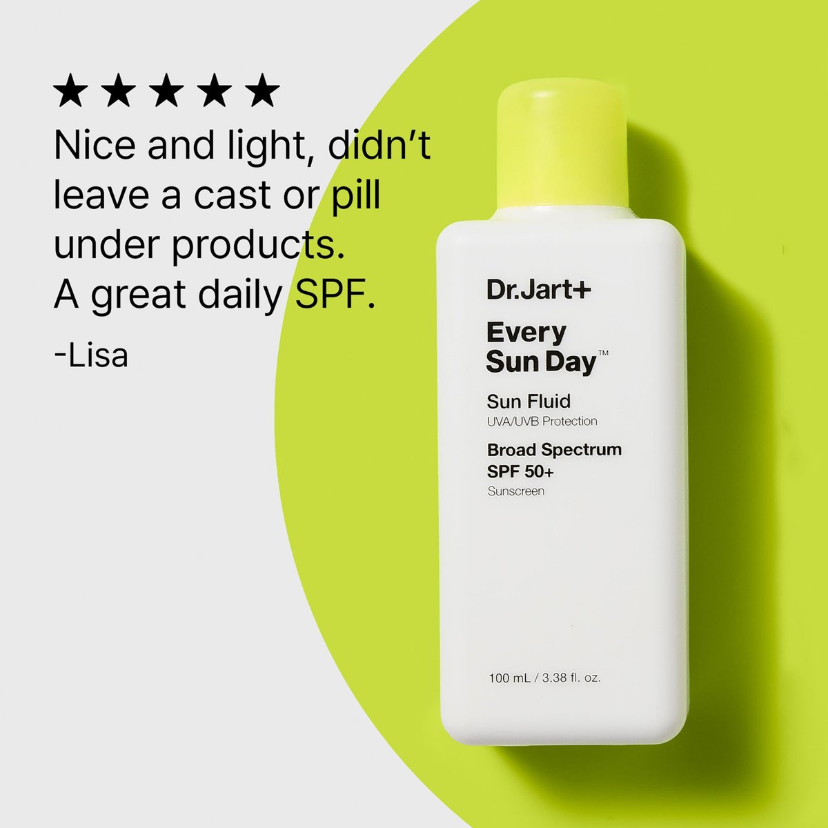 Dr.Jart+ Every Sun Day Mineral Sunscreen SPF 50+ for Face with Zinc Oxide | Korean Skin Care Travel Size 1.69 Fl Oz Avelisse