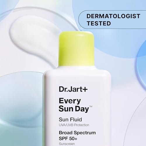 Dr.Jart+ Every Sun Day Sun Fluid SPF 50+ Korean Sunscreen for Face - 3.38 Fl Oz Avelisse
