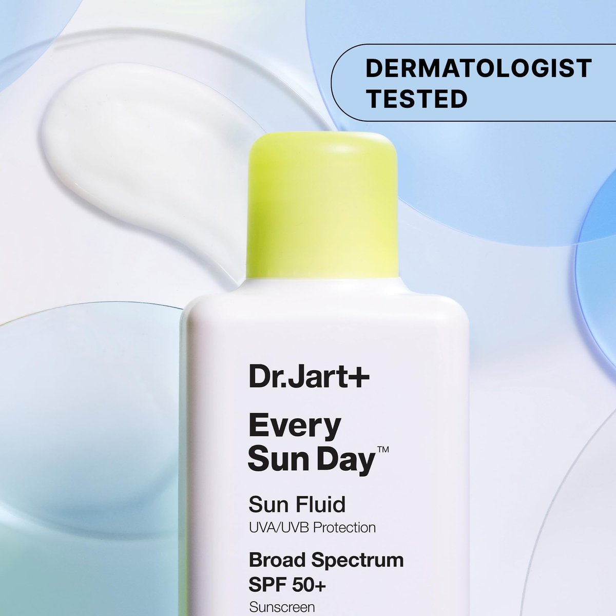 Dr.Jart+ Every Sun Day Sun Fluid SPF 50+ Korean Sunscreen for Face - 3.38 Fl Oz Avelisse
