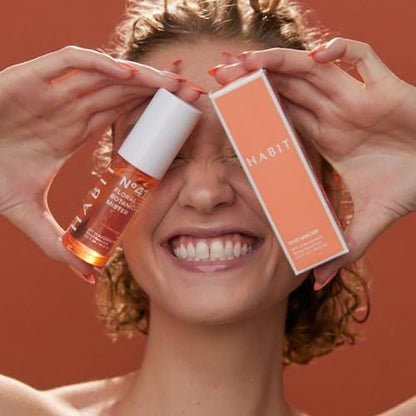 HABIT N°41 Floral Botanic Facial Sunscreen Mist SPF 41 – Touchless Application Over Makeup, Travel Size 0.9 oz Avelisse