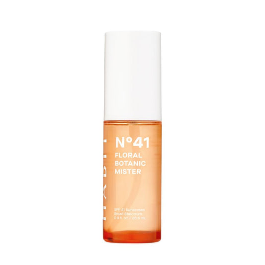 HABIT N°41 Floral Botanic Facial Sunscreen Mist SPF 41 – Touchless Application Over Makeup, Travel Size 0.9 oz Avelisse