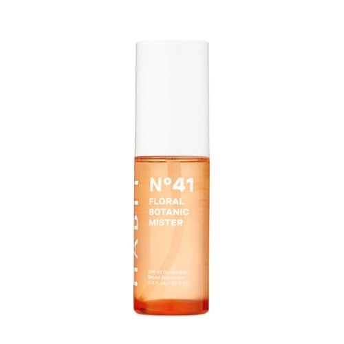 HABIT N°41 Floral Botanic Facial Sunscreen Mist SPF 41 – Touchless Application Over Makeup, Travel Size 0.9 oz Avelisse
