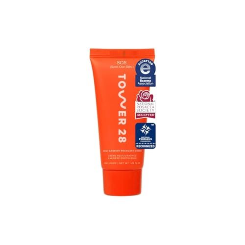 Tower 28 SOS Recovery Face Cream - Hydrating Moisturizer with Hyaluronic Acid & Ceramides for Sensitive Skin - Barrier Repair, Reduces Redness & Improves Texture, 1.86 oz Avelisse