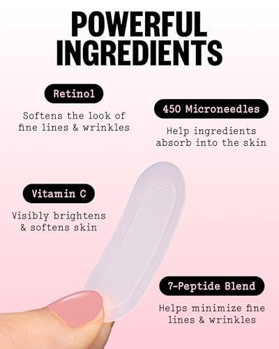 PEACE OUT Microneedling Wrinkle Patches with Retinol, Peptides & Vitamin C - 6 Count Avelisse