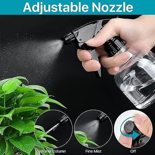 Worldity 24 Pack 8 oz Small Spray Bottles - Refillable Empty Spray Bottles with Measurement Marks and Adjustable Nozzle for Hair, Cleaning, Plants, Kitchen, Bathroom, Salon & Home Use Avelisse