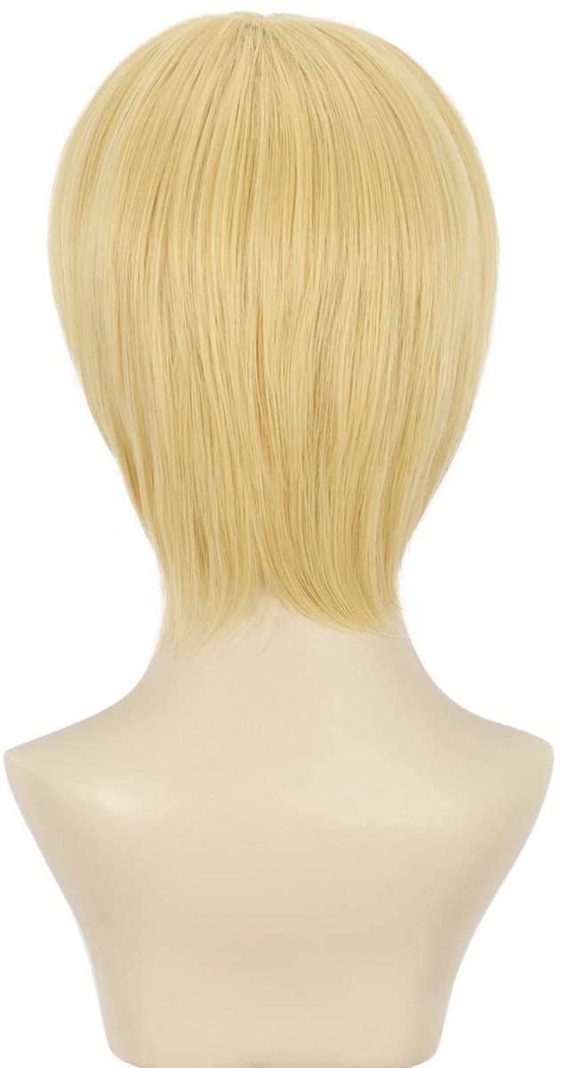 Yuehong Long Curly Blonde Double Ponytail Clip Wig for Women - Synthetic Halloween Cosplay Costume Wig - görsel 15