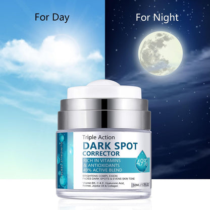 LAIKME Dark Spot Remover for Face and Body - Dark Spot Corrector Cream for Age Spots, Melasma, Freckles, Sun Spots & Blemishes for Women and Men