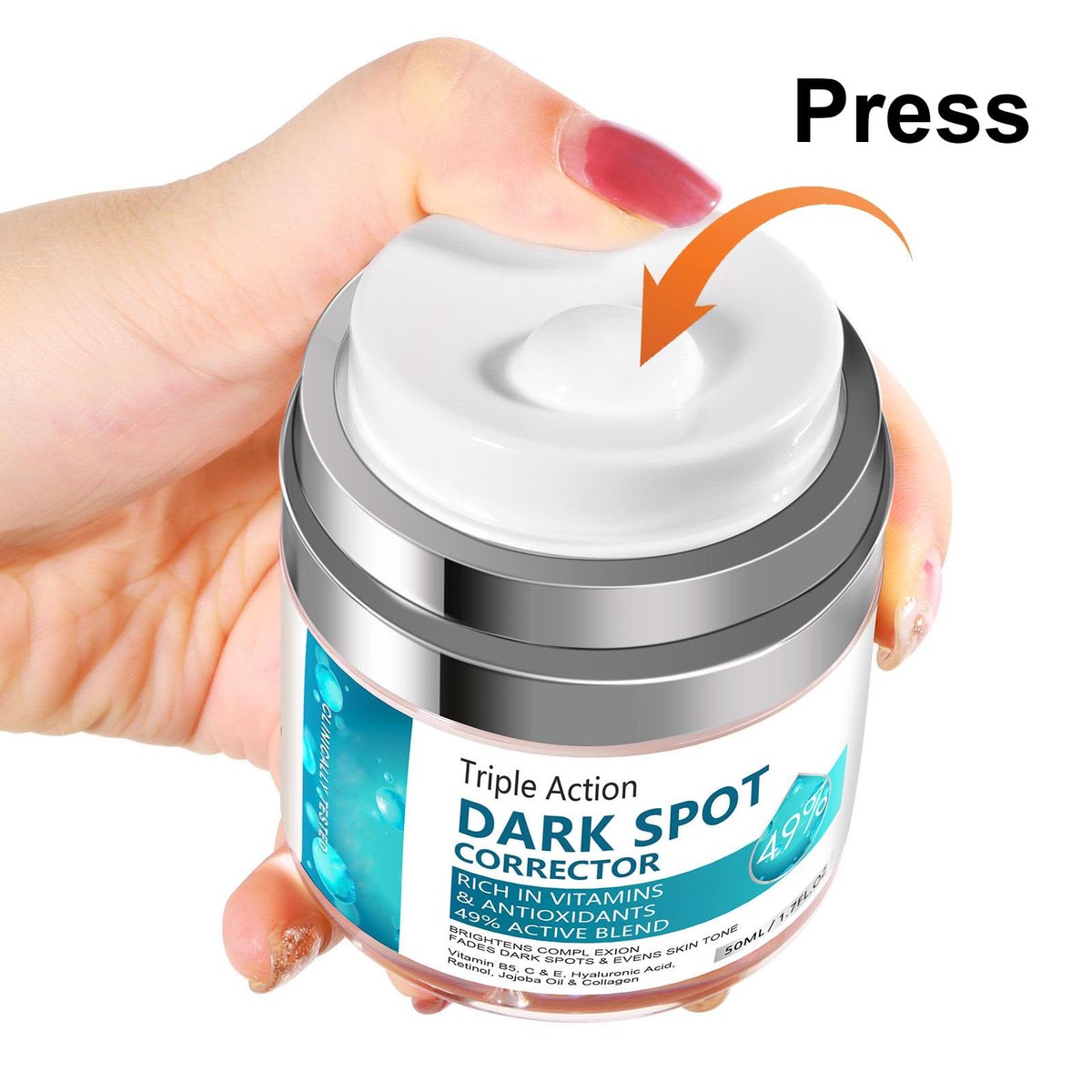 LAIKME Dark Spot Remover for Face and Body - Dark Spot Corrector Cream for Age Spots, Melasma, Freckles, Sun Spots & Blemishes for Women and Men - görsel 9