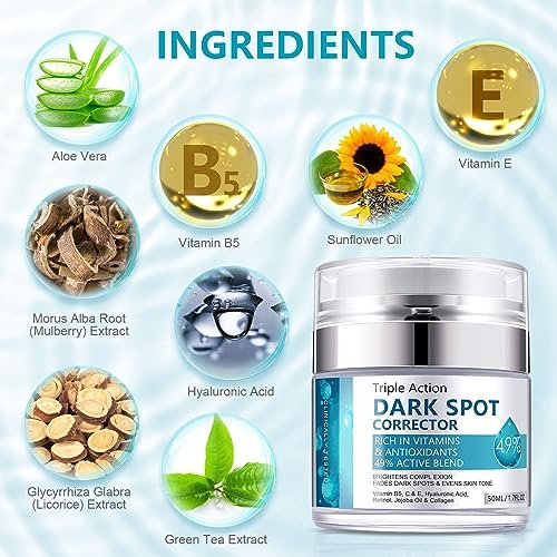 LAIKME Dark Spot Remover for Face and Body - Dark Spot Corrector Cream for Age Spots, Melasma, Freckles, Sun Spots & Blemishes for Women and Men - görsel 4