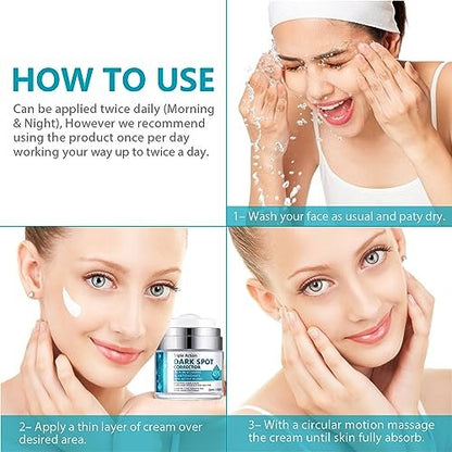 LAIKME Dark Spot Remover for Face and Body - Dark Spot Corrector Cream for Age Spots, Melasma, Freckles, Sun Spots & Blemishes for Women and Men