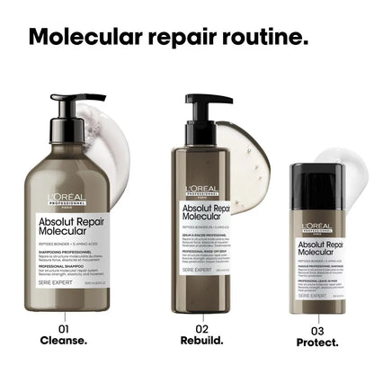 L'Oréal Professionnel Paris Absolut Repair Molecular Rinse Off Hair Serum - Deep Conditioning Treatment for All Damaged Hair Types, Repairs Damage & Restores Strength Avelisse