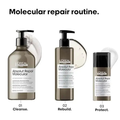 L'Oréal Professionnel Paris Absolut Repair Molecular Rinse Off Hair Serum - Deep Conditioning Treatment for All Damaged Hair Types, Repairs Damage & Restores Strength Avelisse