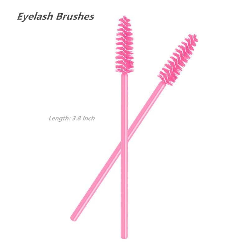 KLDKUST Stainless Steel Eyelash Extension Tweezers - Straight & Curved Tip Set with Eyelash Brush (4PCS) - görsel 6