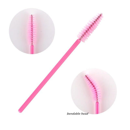 KLDKUST Stainless Steel Eyelash Extension Tweezers - Straight & Curved Tip Set with Eyelash Brush (4PCS)