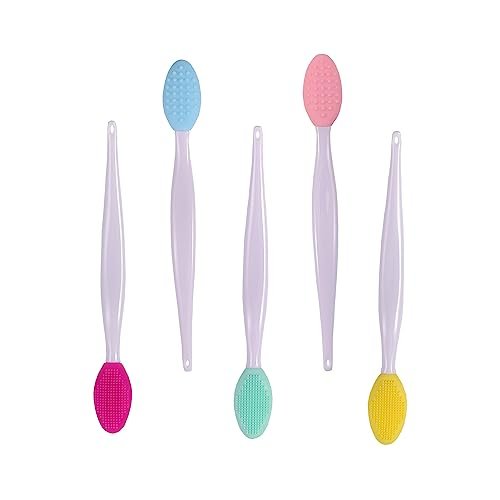 10-Pack Silicone Double-Sided Lip Scrub & Facial Cleansing Brush Set – Exfoliate Lips, Remove Blackheads, Deep Clean Pores - görsel 4