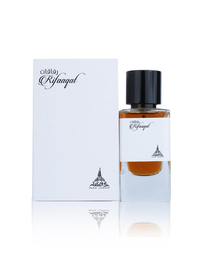 Paris Corner Rifaaqat Unisex Eau de Parfum 2.8 Fl Oz – Captivating Blend of Elemi, Pink Pepper, Vanilla & Smoky Leather Avelisse
