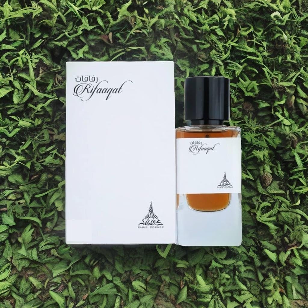 Paris Corner Rifaaqat Unisex Eau de Parfum 2.8 Fl Oz – Captivating Blend of Elemi, Pink Pepper, Vanilla & Smoky Leather Avelisse