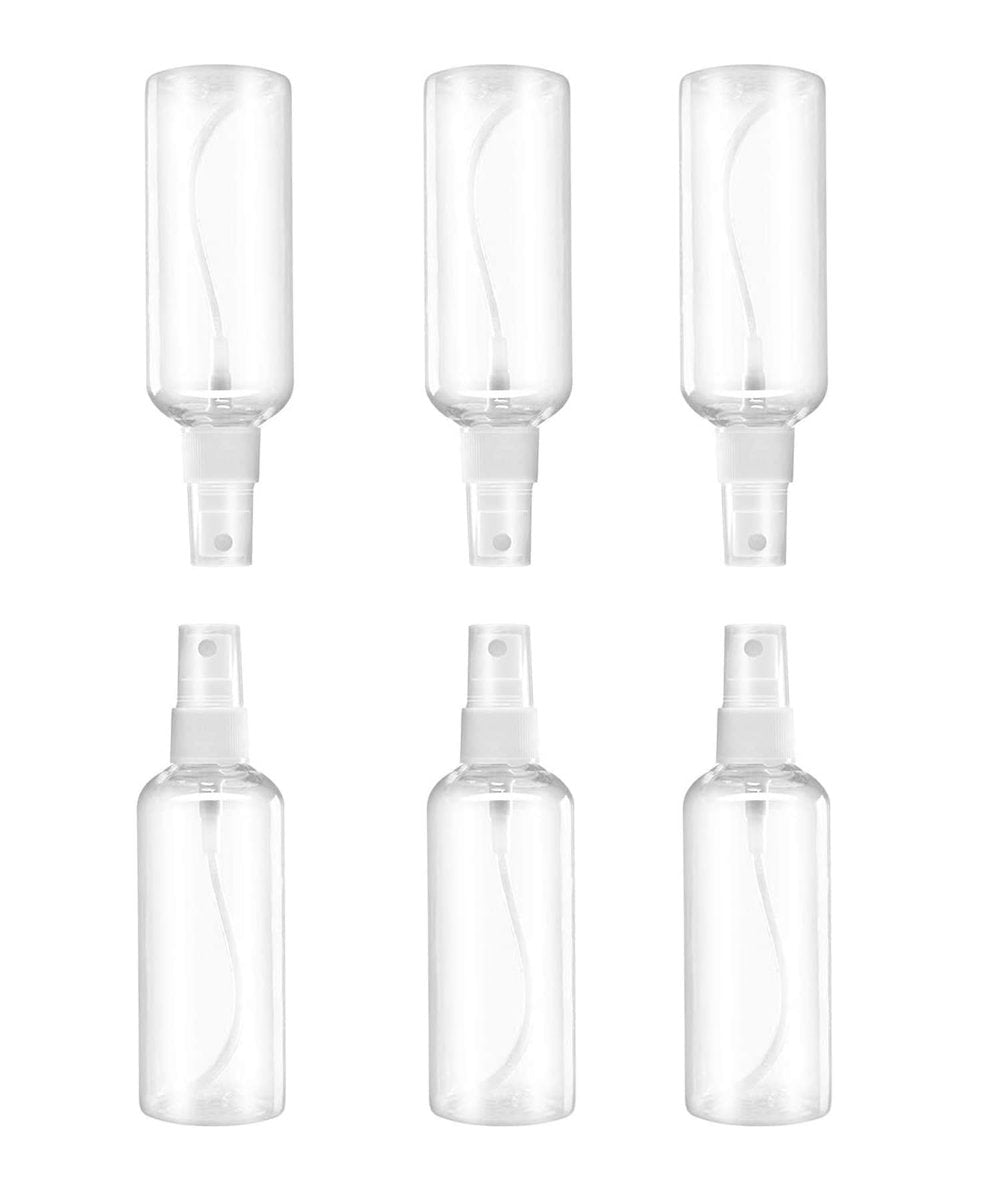 MUUZLL 6-Pack Refillable Spray Bottles - 2oz/50ml Clear Empty Fine Mist Plastic Mini Travel Bottles - görsel 2