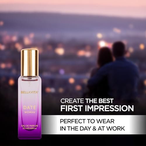 BellaVita Luxury DATE Eau de Parfum Travel Size Edition 20 ml – Long-Lasting Mini Perfume for Women with Red Fruit, Pink Pepper & Jasmine - görsel 4