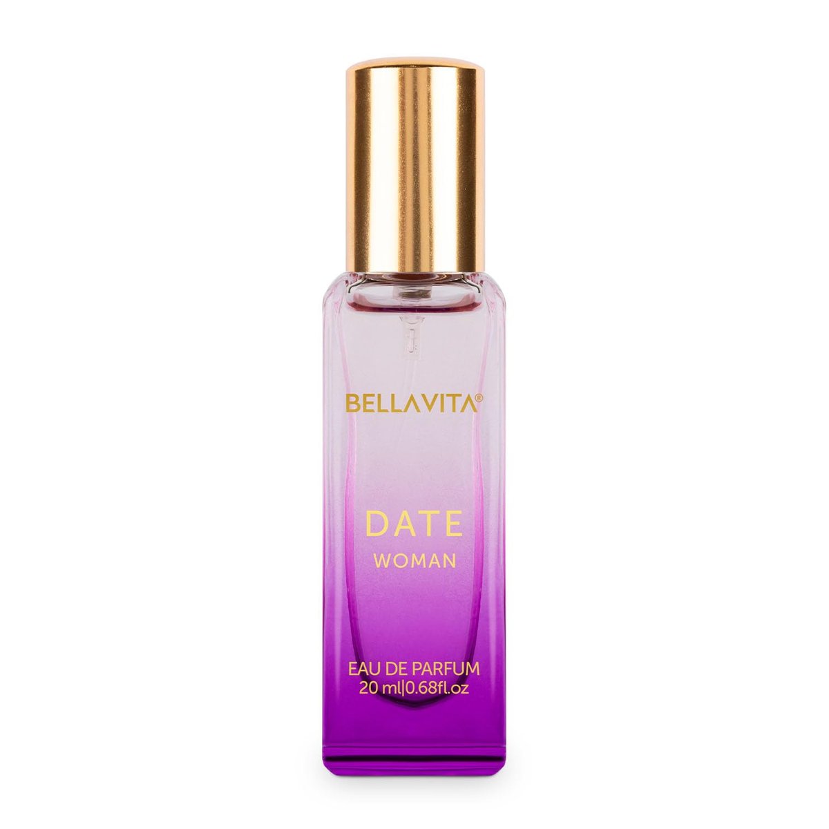 BellaVita Luxury DATE Eau de Parfum Travel Size Edition 20 ml – Long-Lasting Mini Perfume for Women with Red Fruit, Pink Pepper & Jasmine - görsel 1