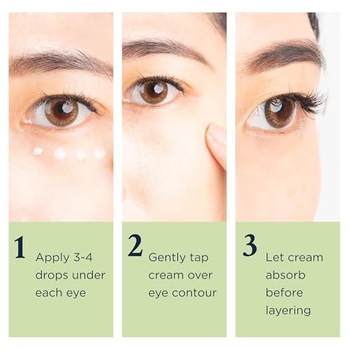 MATKAS Korean Vitamin C Under Eye Cream for Dark Circles and Puffiness 0.5 Fl. Oz. - Brightening Under Eye Cream with Caffeine for Puffy Eyes, Korean Under Eyes Brightener Moisturizer - görsel 10