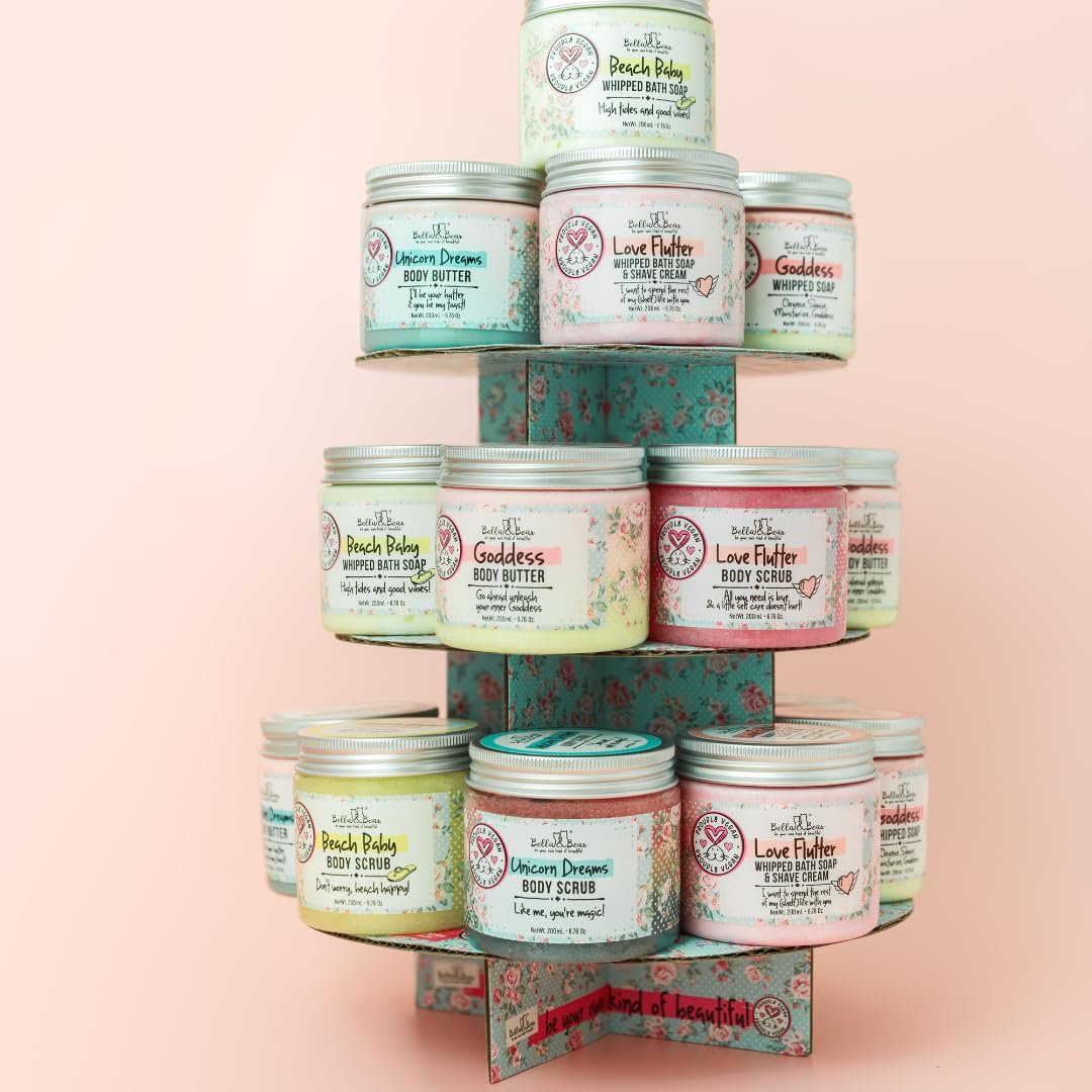 Whipped Body Butter for Women & Teens – Bella & Bear Unicorn Dreams – Hydrating & Moisturizing Cream – Vegan, Cruelty-Free – Mango, Pineapple & Vanilla Avelisse