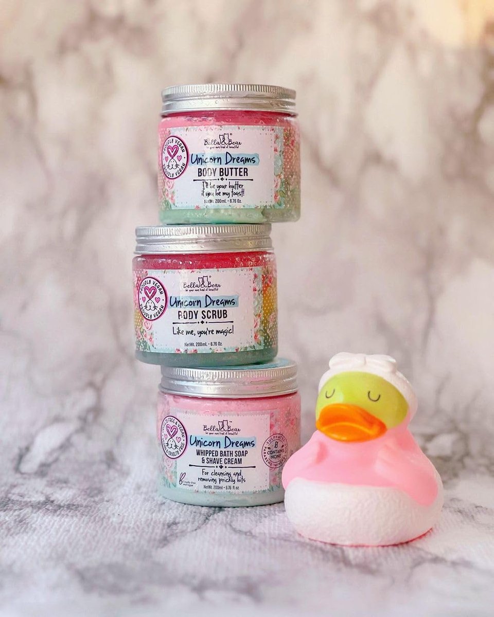 Whipped Body Butter for Women & Teens – Bella & Bear Unicorn Dreams – Hydrating & Moisturizing Cream – Vegan, Cruelty-Free – Mango, Pineapple & Vanilla Avelisse
