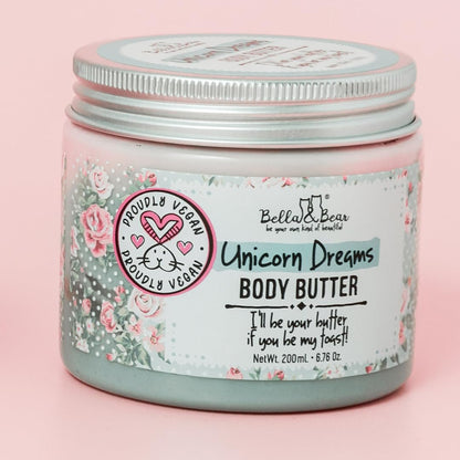 Whipped Body Butter for Women & Teens – Bella & Bear Unicorn Dreams – Hydrating & Moisturizing Cream – Vegan, Cruelty-Free – Mango, Pineapple & Vanilla Avelisse