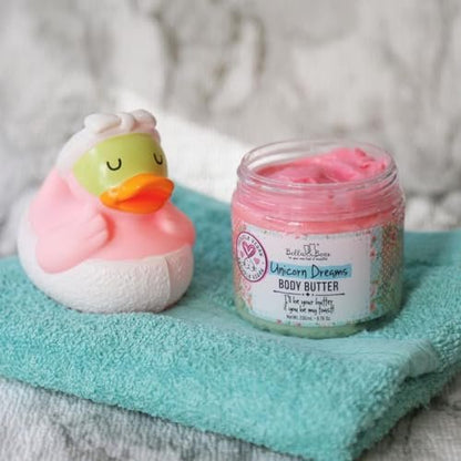 Whipped Body Butter for Women & Teens – Bella & Bear Unicorn Dreams – Hydrating & Moisturizing Cream – Vegan, Cruelty-Free – Mango, Pineapple & Vanilla Avelisse