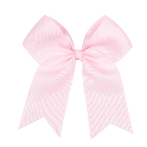 12-Pcs 5-Inch Large Grosgrain Ribbon Cheer Bows with Alligator Hair Clips - Stylish Hair Accessories for Little Girls, Teens, and Cheerleaders - görsel 4